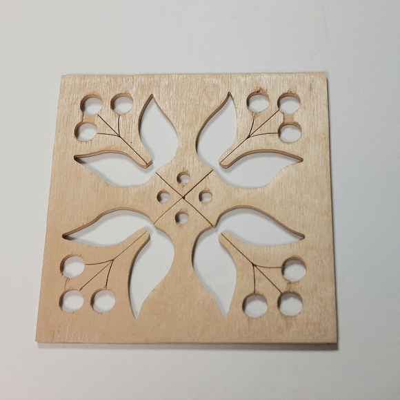 Two-tone Wood Trinket Box, Keepsake, Potpourri Box Hand Made, Scroll Saw Top - Picture 9 of 13